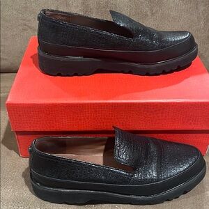 Donald Pilner Black Loafers